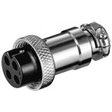 Conector cu surub XLR 4 pini mama, Goobay G11230