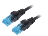 "Patch Cord U/UTP 5e Litat CCA PVC Negru 0.25m 26AWG - Cablu de Rețea de &Icirc;naltă Calitate"