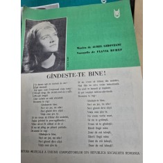 Partitura, Gandeste-te bine - Aurel Giroveanu, Flavia Buref