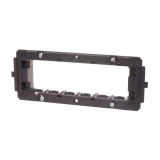 Rama fixare pentru 6 module Gewiss Top System, pentru aparataj modular, IP20, neagra