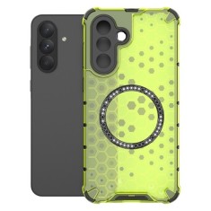 Husa compatibil cu Samsung Galaxy S23 Fe cu protectie spate si margini anti-soc; Verde &ndash; Model Fagure