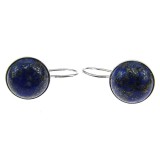 Cumpara ieftin Cercei argint model clasic cu lapis lazuli 10 MM
