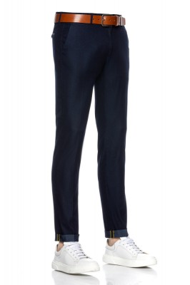 Blugi barbati slim bleumarin BL003 foto