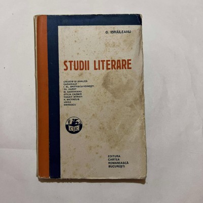 G. Ibraileanu - Studii literare foto