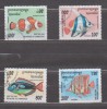 A12 S5 3 - Timbre foarte vechi - Cambogia - pesti exotici, Fauna, Stampilat
