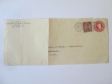 Rar! Plic circulat 1929 Institutul de Calatorii in Strainatate din New York,timbru perforat