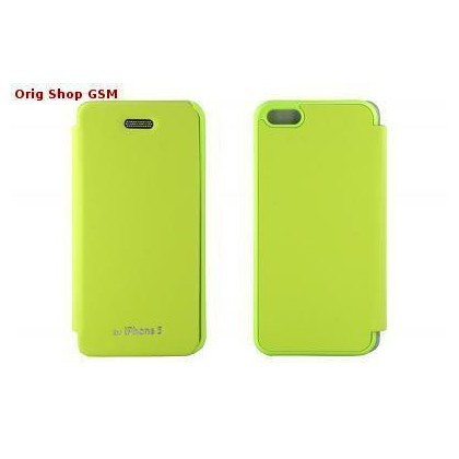 Husa Mercury Techno Flip Apple iPhone 5/5S Lime Blister