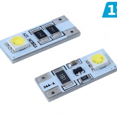 Bec Vision W5w (t10) 12v 2x 5050 Smd Led, Canbus, Alb, 2 Buc 58295