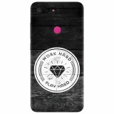 Husa silicon pentru Xiaomi Mi 8 Lite, Work Hard Play Hard