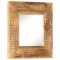 vidaXL Oglindă sculptată manual, 50x50x2,5 cm, lemn masiv de mango 321647