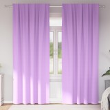 vidaXL Perdele cu perdele 2 pcs Violet 260 x 140 cm Poliester