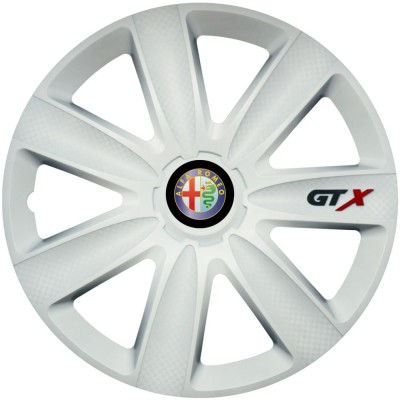 Set 4 Capace Roti GTX Alb R16, Compatibil Cu Alfa Romeo foto