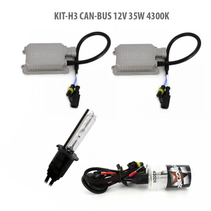 Kit Xenon H3, CAN-BUS, 12V, 35W, 4300K