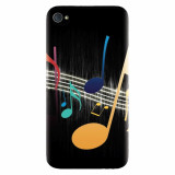 Husa silicon pentru Apple Iphone 4 / 4S, Colorful Music