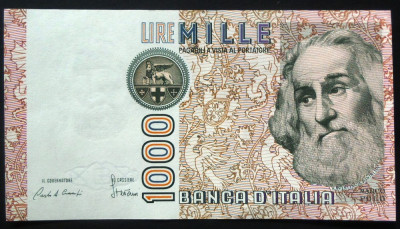 Bancnota 1000 LIRE - ITALIA, anul 1982 *cod 868 A - A.UNC* foto