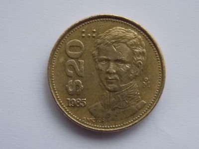 20 PESOS 1985 MECIC foto