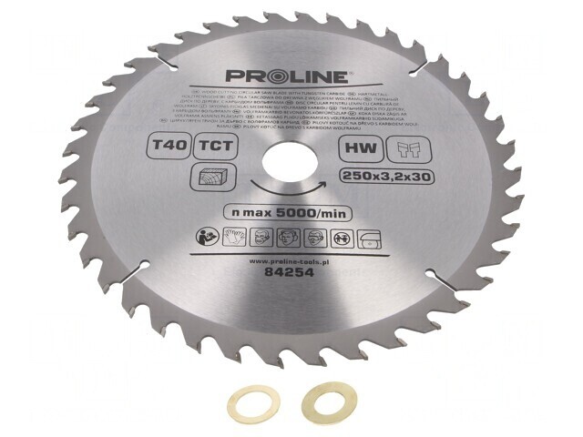 Disc ferăstrău circular 250mm 40 dinți călit