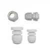 Set 10 Conectori PG7, Plastic Nylon, Rezistent Apa IP67, Presetupe Cabluri, Alb