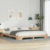 VidaXL Cadru de pat de podea Maro 180 x 210 cm Lemn masiv de pin