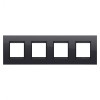 Rama Ornament 4P LUX Gewiss Chorus monocrom negru GW16228YN