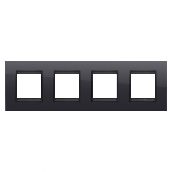 Rama Ornament 4P LUX Gewiss Chorus monocrom negru GW16228YN