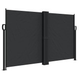 Cumpara ieftin Copertina laterala retractabila, negru, 140x600 cm