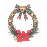 Coronita Craciun Eventissimi, 25 cm, Nuiele