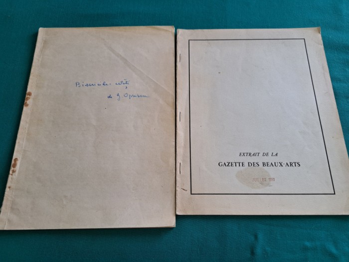 LOT 2 STUDII GEORGE OPRESCU :BISERICILE CETĂȚI ALE SAȘILOR DIN ARDEAL*AUTOGRAF18