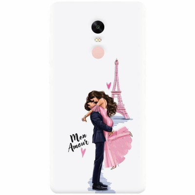 Husa silicon pentru Xiaomi Redmi Note 4, Paris Love Mon Amour foto