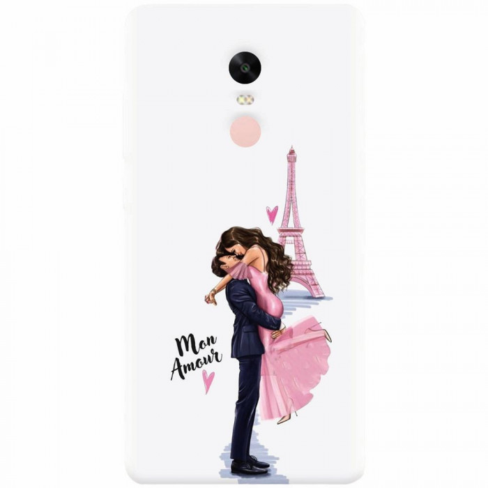 Husa silicon pentru Xiaomi Redmi Note 4, Paris Love Mon Amour