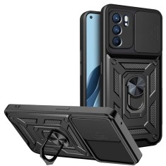 Husa Oppo Reno6 5G protectie camera Techsuit CamShield Series, negru foto