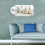 Set ceas si tablou decorativ, YMS-48, MDF , Dimensiune: 68 x 32 cm, Multicolor, Home Art