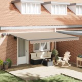 vidaXL Cortina Retractabilă Manual Bej 450 &times;350 cm țesătură 3331134