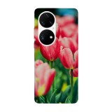 Husa compatibila cu Huawei Nova Y70 model Red Tulips, Silicon, TPU, Viceversa