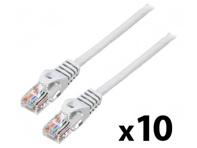 Cablu patch U/UTP 5e litat CCA PVC gri 1,5m 26AWG