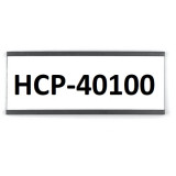 Eticheta magnetica profil C, 100&amp;#215;40 mm (cu hartie si protectie PVC)