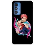 Husa compatibila cu Motorola Edge 20 Lite model Sukuna jujutsu kaisen, Silicon, TPU, Viceversa, Transparent, Carcasa