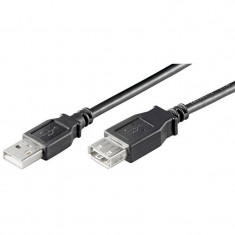 Cablu prelungitor Goobay USB-A tata la USB-A mama 1.8m negru foto