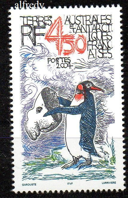 TAAF 2004, Fauna, Arta, serie neuzată, MNH