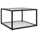 Cumpara ieftin Masuta de cafea, transparent, 60x60x35 cm, sticla securizata