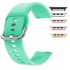 Curea silicon, compatibila Apple Watch 10, 42mm, Seafoam Green