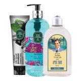 Pachet Blue pentru Barbati After Shave, 250 ml + Sapun lichid, 500 ml + Pasta de dinti 90 ml, Eyup Sabri Tuncer