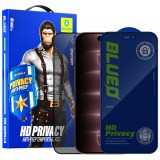 Folie de protectie Ecran Privacy Blueo Anti-Peep pentru Apple iPhone 18 Pro Max, Sticla Securizata, Full Glue