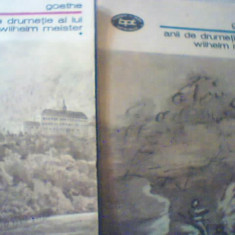 Goethe - ANII DE DRUMETIE AI LUI WILHELM MEISTER { 2 volume } / 1984