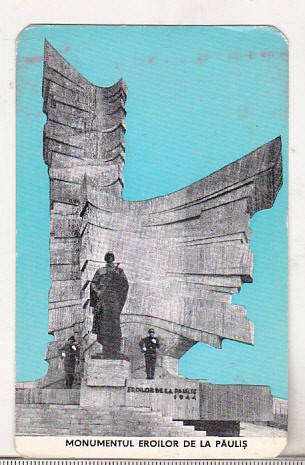 bnk cld Calendar de buzunar - 1977 - Editura Militara - Monumentul Eroilor Paulis