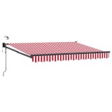 vidaXL Cort electric retractabil cu Roșu și Alb 3,5 x 2,5 m 3419787