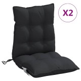 Cumpara ieftin Perne scaun cu spatar mic, 2 buc., negru, textil oxford