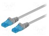 Cabluri patch U/UTP 6a Cu LSZH gri 3m 26AWG Goobay