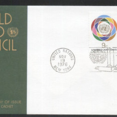 UN New York 1976 Food council Mi.301-302 FDC UN.056