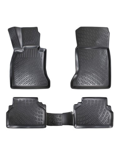 Set covorase auto din cauciuc tip tavita pentru Bmw Seria 5 F10 / F11 / F07 / F18 2010-2013